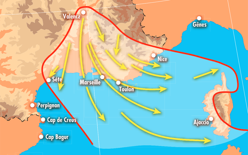 Mistral, vent de Méditerranée, connaissances actuelles