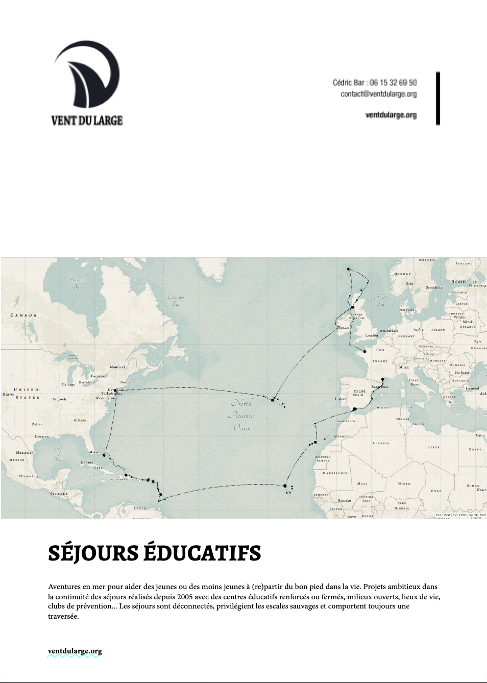 Dossier de présentation - Séjours éducatifs autour de l'Atlantique